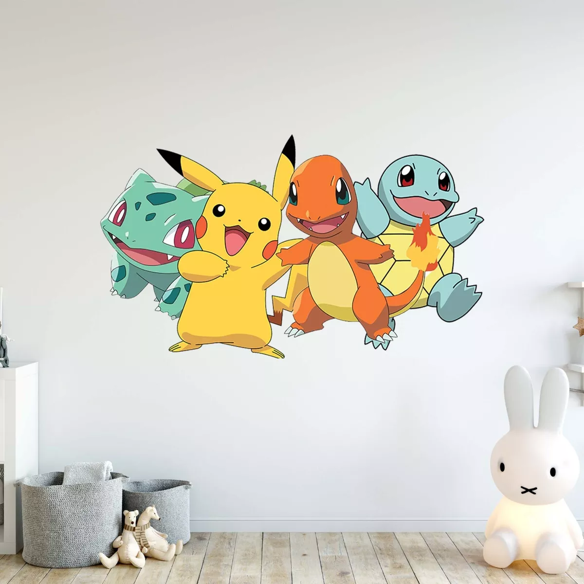 Wall Sticker Pokemon Poster Self Adhesive Wall Art Decal Mural