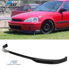 Fits 96-98 Honda Civic 2DR 4DR Type R Front Bumper Lip Splitter Painted Black PP