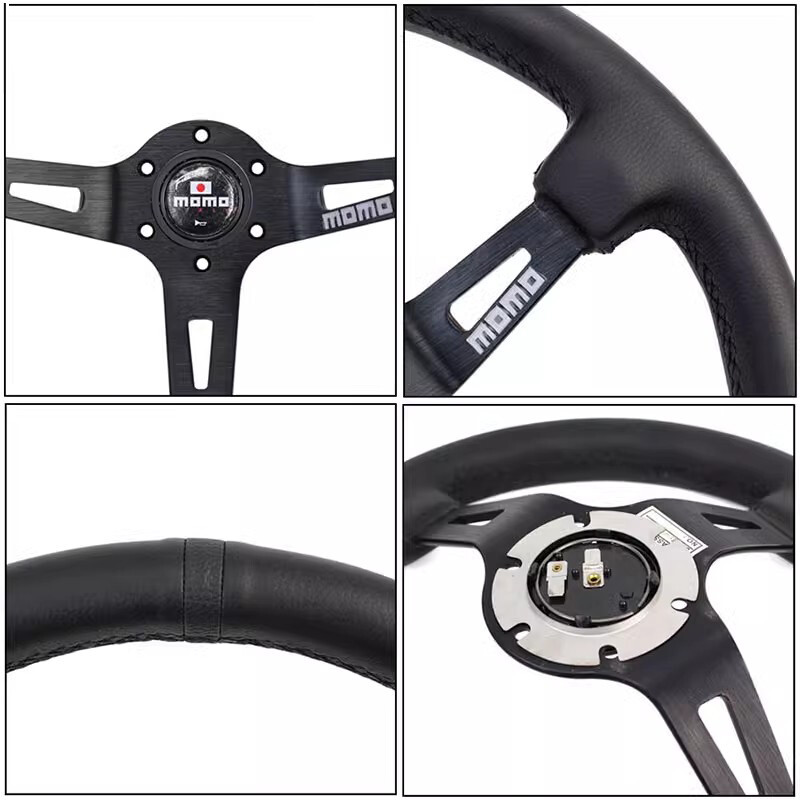 13'' Universal Deep Dish Racing MOMO Steering Wheel Car
