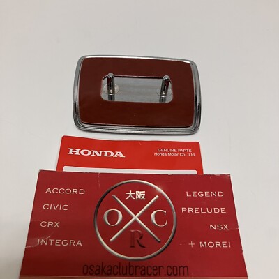 Genuine OE 91-01 Honda NSX JDM Front Bumper Emblem Badge Quasar