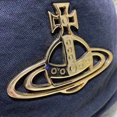 Vivienne Westwood Backpack Bag Edgeware Orb Gold Big Logo Canvas