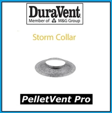 DURAVENT PELLETVENT PRO Pipe 4" Diameter Storm Collar #4PVP-SC NEW! PELLET VENT