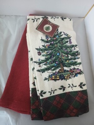 Towel Set Spode Christmas Towels Spode Christmas Tree® Tartan