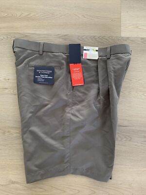 Roundtree & Yorke Easy Care Double Pleat Microfiber MEN'S Relaxed Fit SIZE 42x9