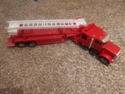 Gay Toy Co VTG Plastic Fire Engine semi truck extension ladder lift box USA red — photo 1