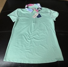 NWD Tommy Bahama 1/4 Zip Golf Polo Shirt Womens Size XS Extra Small Green R11