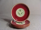 4 STANGL POTTERY 6 1/4" Saucers In The Magnolia Pattern, Trenton, NJ