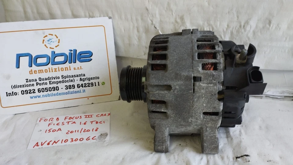 ALTERNATORE FORD FOCUS III C-MAX FIESTA 1.4 1.6 TDCI 150A 2011/2018 - Immagine 3 di 4