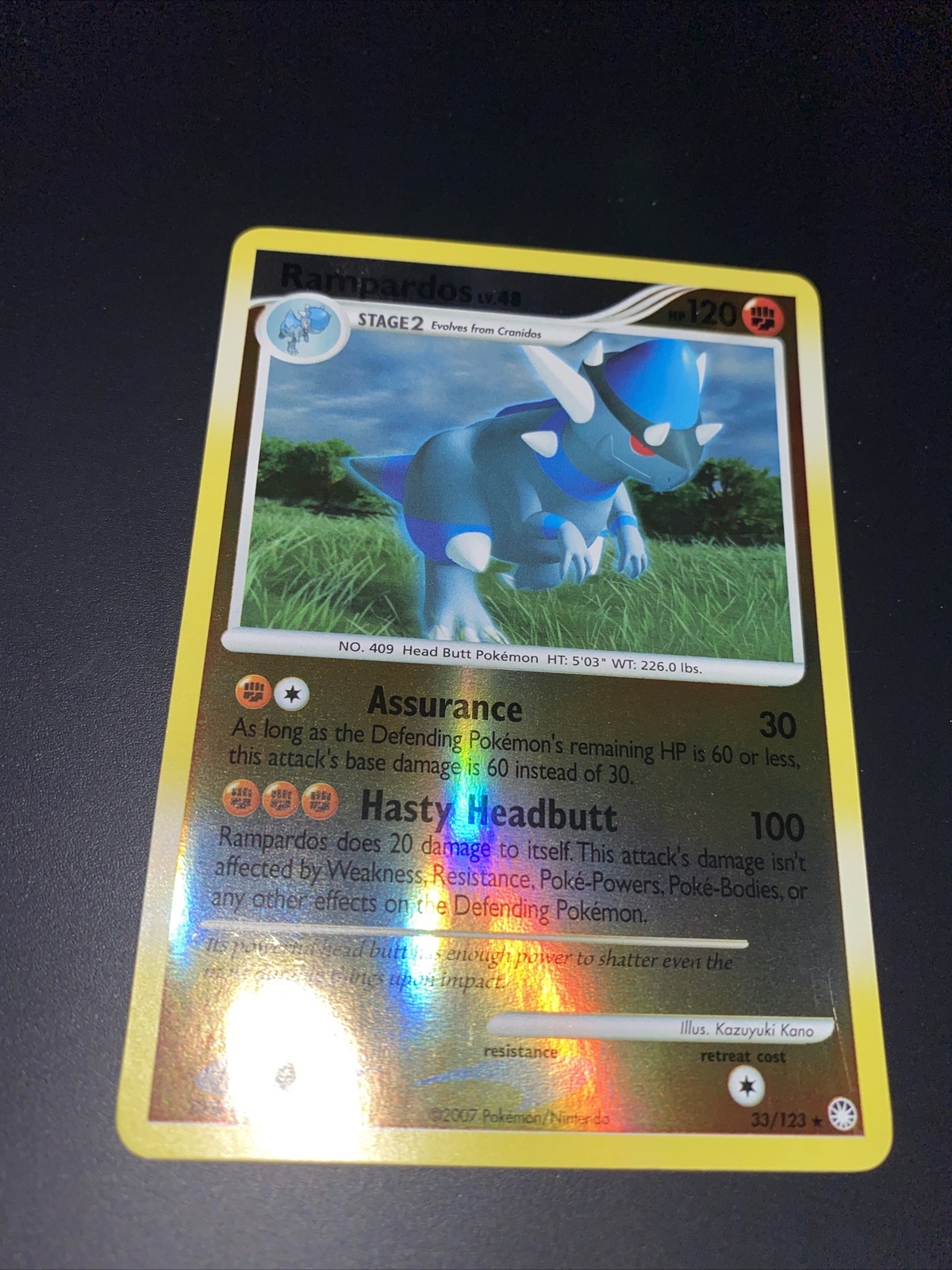 Pokémon TCG Rampardos Mysterious Treasures 33 Regular Rare