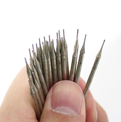 30Pcs 0.5mm Diamond Coated Hole Saw Drill Solid Bits for Jewelry Gems Glass Tile