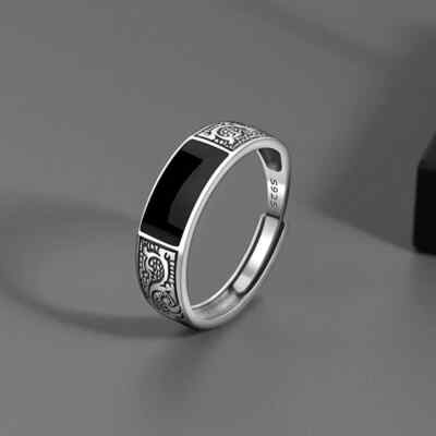 Ring UNISEX versilbert silberfarben Größenverstellbar Modeschmuck Geschenk