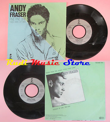 LP 45 7'' ANDY FRASER Fine Fine Line These Arms of Mine 1984 Germany CD MC DVD