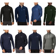 Regatta Mens Montes Lightweight 1/2 Zip Mini Stripe Outdoor Fleece Pullover