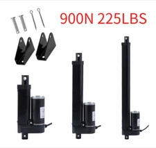 2"-12" Stroke Linear Actuator w/Mounting Bracket 12V DC 225LBS 900N 10mm/s Speed