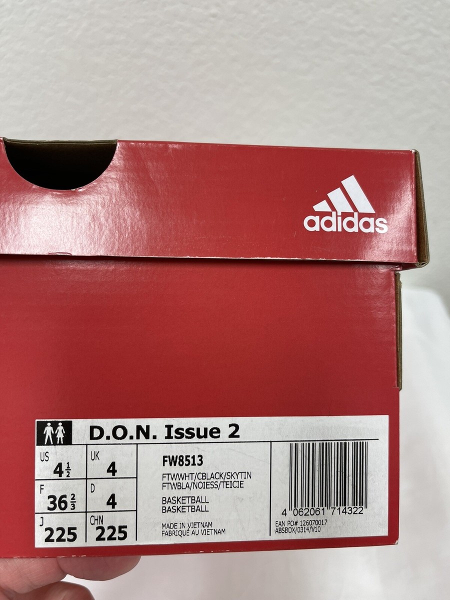 Adidas D.O.N Issue 2 Donovan Mitchell Triple Cloud White DON
