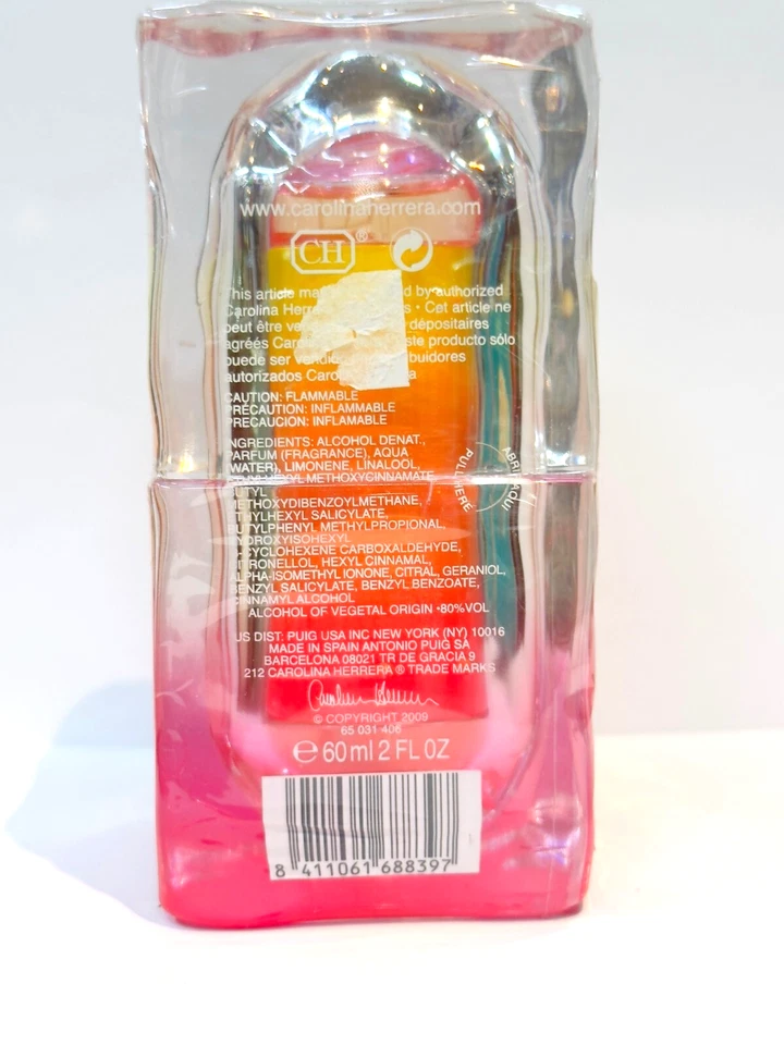 Perfume 212 on Ice 2 oz EDT spray para mujer por Carolina Herrera sellado Foto 3 de 3