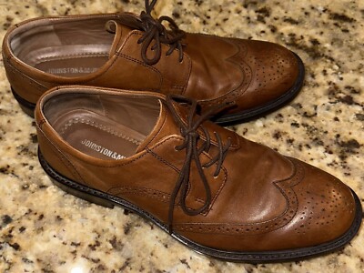 Johnston & Murphy Men’s Two Tone Patent Leather Wingtip Shoes 9M. Made in Italy Amazon.com: Johnston & Murphy Men main image 2