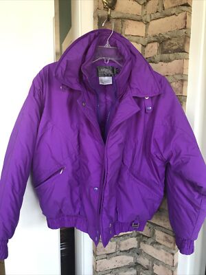 puffy purple jacket