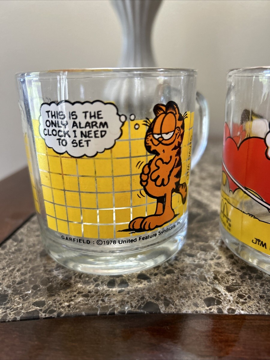 ガーフィールド マクドナルド ビンテージ1978 激レア 人形 McD IB6B Vintage 1978 garfield glass mugs from McDonalds- Set Of 4 | eBay
