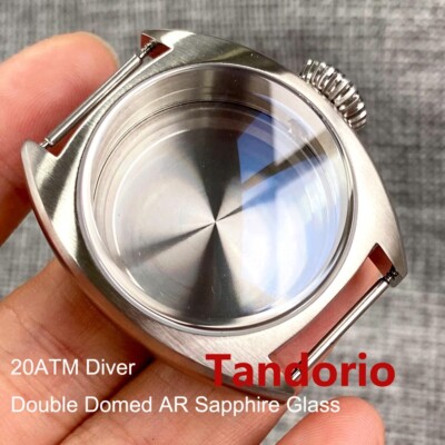 36mm Double Domed AR Sapphire Glass 200M Diver Swim For NH35A NH36A Watch Case