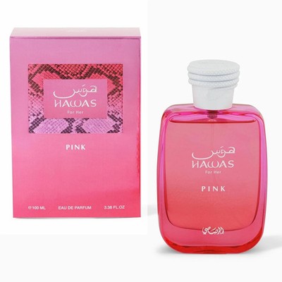 Rasasi Hawas Pink For Her EDP Spray 3.4oz 100ml Women Perfume