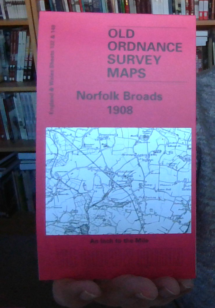 MAP OF Norfolk Broads 1908  One Inch Sheet 132/148 by Robert Malster NEW