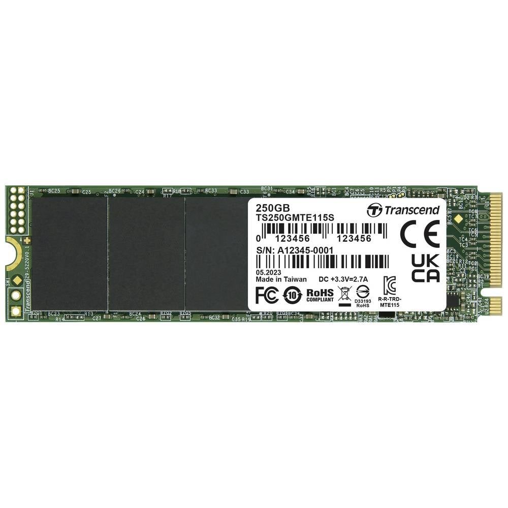 Transcend 115S SSD 250 Go NVMe M.2 PCIe 3.0 x4 pour PC portable
