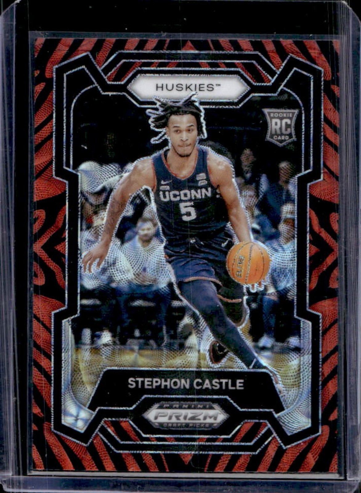 2024 Prizm Draft Picks Stephon Castle RC Tiger Stripe #17
