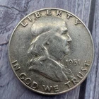 1951 BEN FRANKLIN HALF DOLLAR 90% SILVER