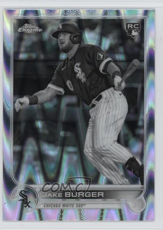 2022 Topps Chrome Sonic Black & White RayWave Refractor Jake Burger #29 1t2c