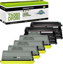 4PK TN360 Toner  2PK DR360 Drum Fitfor Brother HL-2140 2170W MFC-7340 MFC-7840W