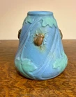 Weller Pottery Rare Matte Ware Vase with Beatles MINT!
