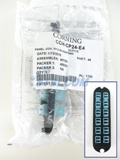 Corning CCH-CP24-E4 Patch Panel, 12 LC Duplex 10Gig Aqua OM3/OM4 Adapters STSI