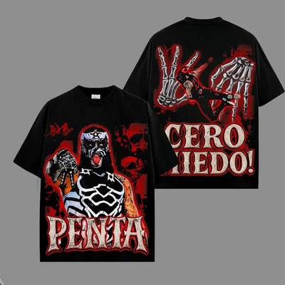 Penta El Zero Miedo v2 WWE Legend Premium Wrestling T Shirt 100% Cotton T-Shirt