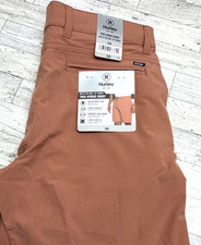 NWT Hurley Men's Trek Hybrid 4 Way Stretch Shorts Size 30 Peach Water Repellent