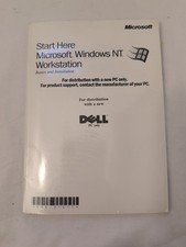Windows NT Workstation 4.0 Svc Pack MANUAL CD Factory sealed packages For Dell