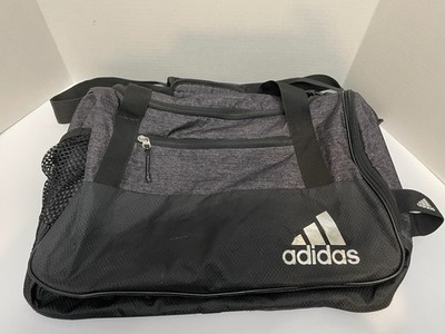 Adidas Defender  Medium Duffel Bag Jersey Onix Gray Water Resistant
