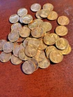 Solid 1945 Lincoln Wheat Cent, BU Roll, 50 Coins      inv01    p105