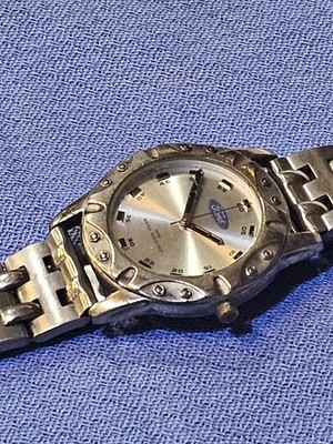 Ford Motor Company Men's Wrist Watch #124 ,silver, Licensed Collectors Item