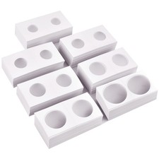 350 Pcs 7 Sizes Cardboard Coin Holder Flip 2x2 Inch for Coin Collection Supplies