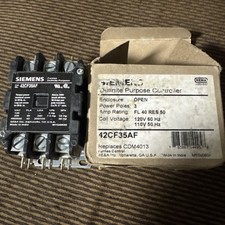 Siemens 42CF35AF Definite Purpose Contactor 3 Pole 40A 120V Coil NEW