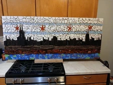 Chicago Skyline Mosaic/Marquetry Work 🔥🔥🔥