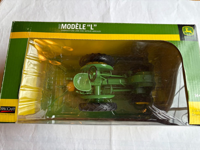 1937 John Deere L with Hercules Eng. and 1 bottom plow by SpecCast 1:16th scale