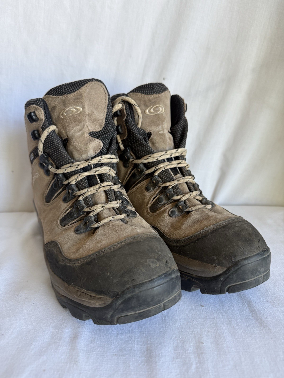 Stivali da trekking Salomon donna taglia 8 5 pelle marrone GoreTex Contragrip YYII S8 643