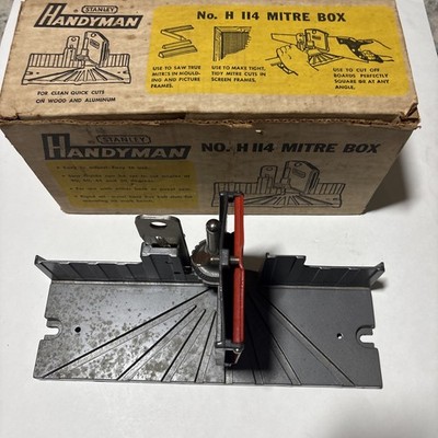 VTG Stanley Handyman #H114 Mitre Box Original Box Great Condition Made In  