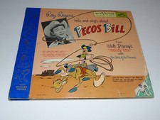 1949 PECOS BILL 3-RECORD SET 78rpm ROY ROGERS - DISNEY RCA -SONS OF THE PIONEERS