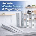 Shelf Rail & Shelf Support 1-2 Row Wall Shelf Shelving System Steel Shelf