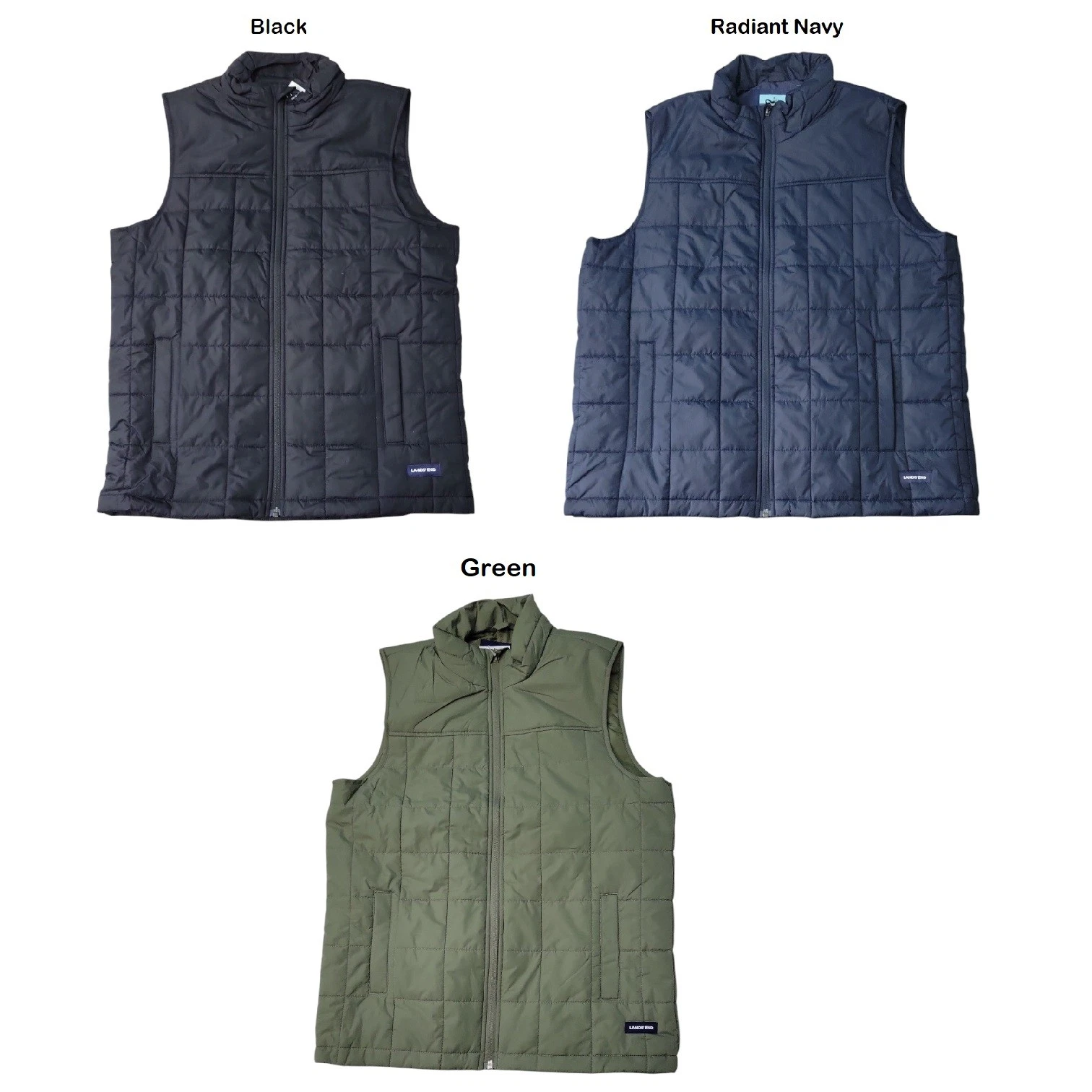 Lands' End Quilted Water Resistant Full Zip Men's Vest
Opens in a new window or tab