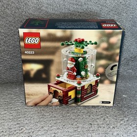 LEGO 40233 Santa SNOW GLOBE Set Christmas 100% Complete Box Instructions Nice!