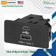 Ford F150 F250 F350 SYNC 3 Upgrade USB Type-C Hub USB Interface Module Hub OEM